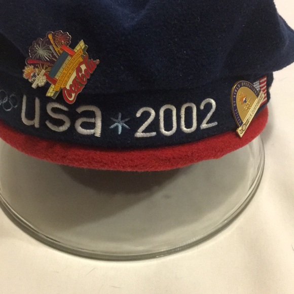 Olympic Hat 2002 Salt Lake City & 8 Olympic Pins Awesome Treasure from that era - Picture 8 of 8